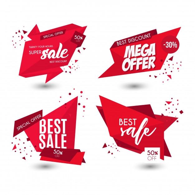 Modern Offer Sale Banners Free Vector